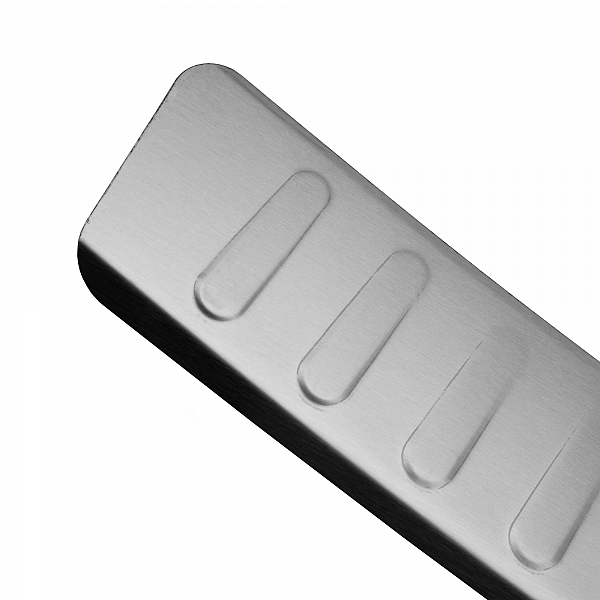 Stainless Steel Rear Bumper Protector Compatible With Mercedes Benz C Class T Modell (Estate) S205 09.2014-02.2021 Rearguard, Tailored Fit Bumper Guard,  Loading Edge Protector- Colour Brushed Stainless Steel