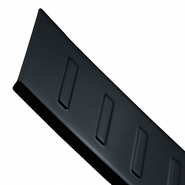 Stainless Steel Rear Bumper Protector Compatible With Seat Alhambra 10.2010-04.2020 Rearguard, Tailored Fit Bumper Guard,  Loading Edge Protector- Colour Black Mirror Stainless Steel (Black Chrome)