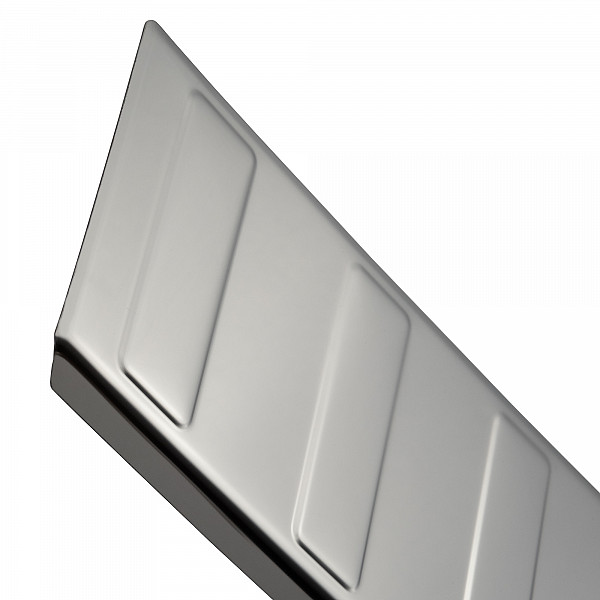 Stainless Steel Rear Bumper Protector Compatible With Peugeot Expert & Traveller 09.2016-> Rearguard, Tailored Fit Bumper Guard,  Loading Edge Protector- Colour Polished Stainless Steel (Chrome)