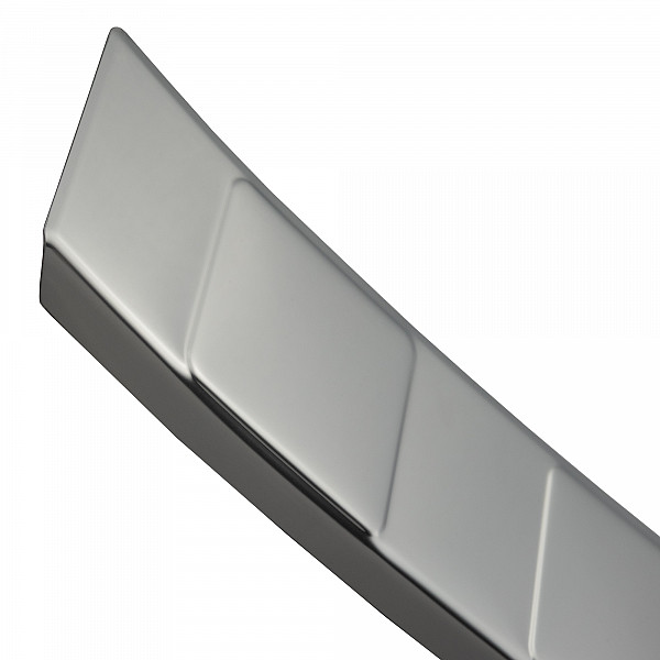 Stainless Steel Rear Bumper Protector Compatible With Ford Kuga ST Line & Hybrid 03.2020-> Rearguard, Tailored Fit Bumper Guard,  Loading Edge Protector- Colour Polished Stainless Steel (Chrome)