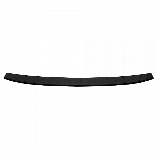 Stainless Steel Rear Bumper Protector Compatible With Volvo V90 09.2016-> Rearguard, Tailored Fit Bumper Guard,  Loading Edge Protector- Colour Matte Black Powdercoated Stainless Steel