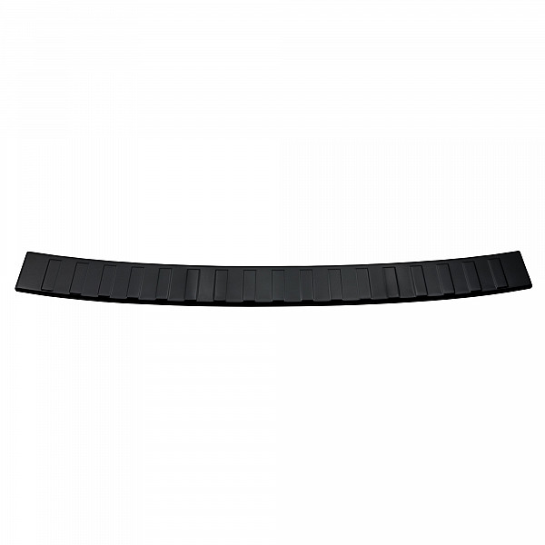 Stainless Steel Rear Bumper Protector Compatible With Volkswagen Touran (2. Generation Typ 5T) 09.2015-> Rearguard, Tailored Fit Bumper Guard,  Loading Edge Protector- Colour Black Mirror Stainless Steel (Black Chrome)