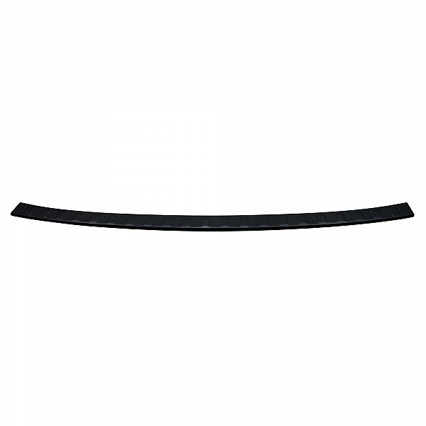 Stainless Steel Rear Bumper Protector Compatible With Volvo XC90 02.2015-> Rearguard, Tailored Fit Bumper Guard,  Loading Edge Protector- Colour Black Mirror Stainless Steel (Black Chrome)