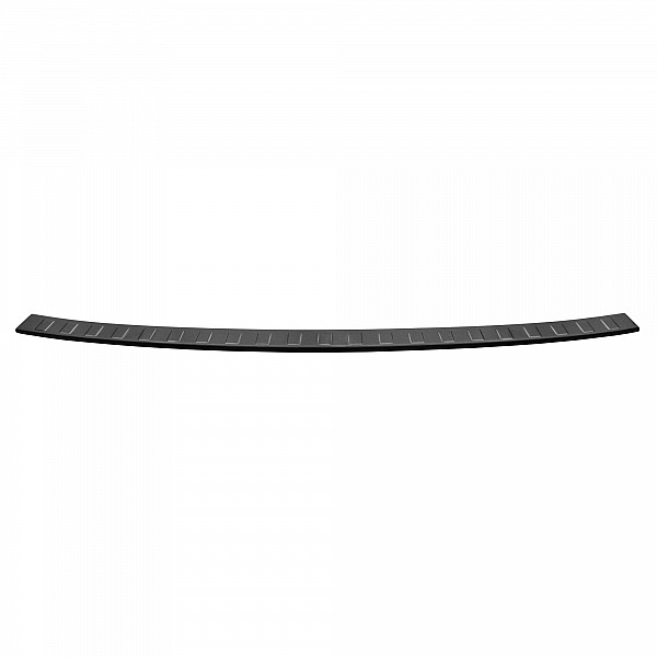 Stainless Steel Rear Bumper Protector Compatible With Volvo XC90 02.2015-> Rearguard, Tailored Fit Bumper Guard,  Loading Edge Protector- Colour Dark Grey Brushed Stainless Steel