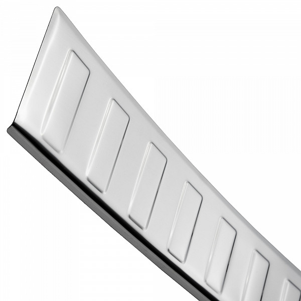 Stainless Steel Rear Bumper Protector Compatible With BMW X2 F39 03.2018-10.2023 Rearguard, Tailored Fit Bumper Guard,  Loading Edge Protector- Colour Polished Stainless Steel (Chrome)