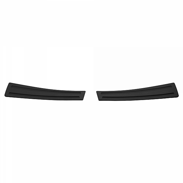 Stainless Steel Rear Bumper Protector Compatible With Volvo XC40 02.2018-> Rearguard, Tailored Fit Bumper Guard,  Loading Edge Protector- Colour Matte Black Powdercoated Stainless Steel