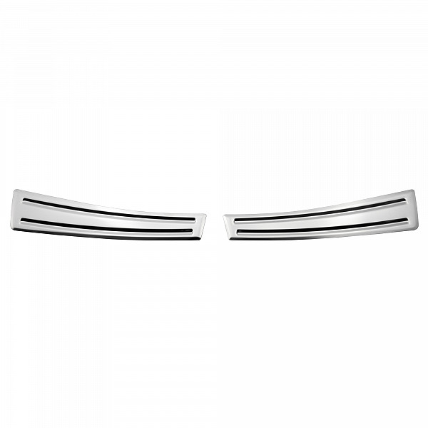 Stainless Steel Rear Bumper Protector Compatible With Volvo XC40 02.2018-> Rearguard, Tailored Fit Bumper Guard,  Loading Edge Protector- Colour Polished Stainless Steel (Chrome)