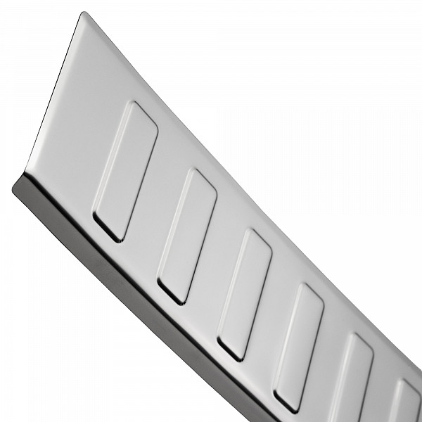 Stainless Steel Rear Bumper Protector Compatible With BMW 5 series Touring (Estate) G31 (not for M Sport) 06.2017-06.2020 Rearguard, Tailored Fit Bumper Guard,  Loading Edge Protector- Colour Polished Stainless Steel (Chrome)