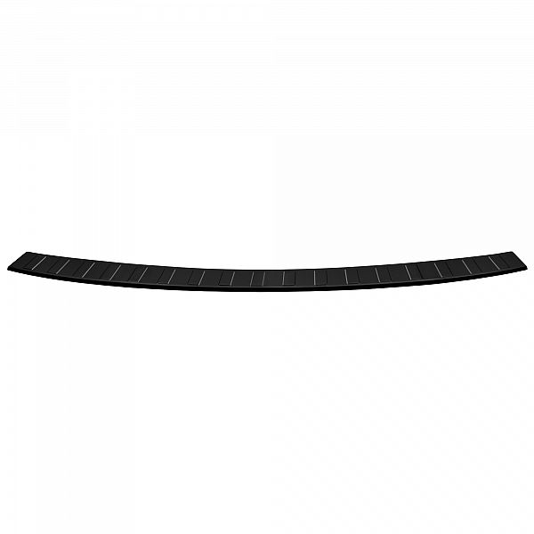Stainless Steel Rear Bumper Protector Compatible With Volvo XC60 07.2017-> Rearguard, Tailored Fit Bumper Guard,  Loading Edge Protector- Colour Black Mirror Stainless Steel (Black Chrome)