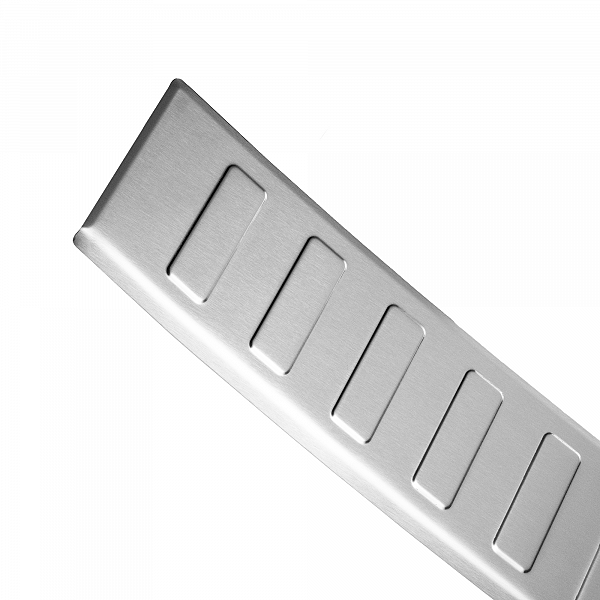 Stainless Steel Rear Bumper Protector Compatible With BMW 5 series Touring (Estate) G31 (not for M Sport) 06.2017-06.2020 Rearguard, Tailored Fit Bumper Guard,  Loading Edge Protector- Colour Brushed Stainless Steel