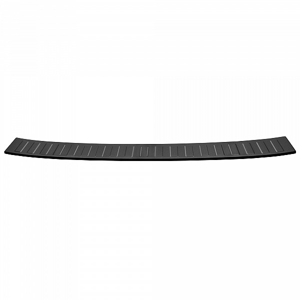 Stainless Steel Rear Bumper Protector Compatible With Volkswagen T-Roc 11.2017-> Rearguard, Tailored Fit Bumper Guard,  Loading Edge Protector- Colour Dark Grey Brushed Stainless Steel