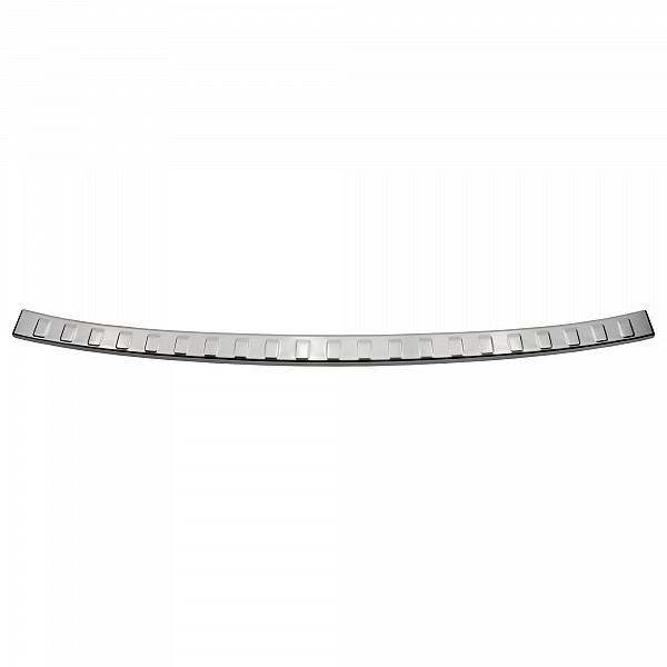 Stainless Steel Rear Bumper Protector Compatible With Volvo XC90 02.2015-> Rearguard, Tailored Fit Bumper Guard,  Loading Edge Protector- Colour Polished Stainless Steel (Chrome)