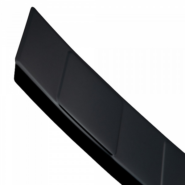 Stainless Steel Rear Bumper Protector Compatible With Ford Kuga ST Line & Hybrid 03.2020-> Rearguard, Tailored Fit Bumper Guard,  Loading Edge Protector- Colour Black Mirror Stainless Steel (Black Chrome)