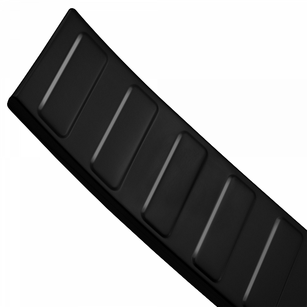 Stainless Steel Rear Bumper Protector Compatible With Skoda Kamiq 09.2019-> Rearguard, Tailored Fit Bumper Guard,  Loading Edge Protector- Colour Black Mirror Stainless Steel (Black Chrome)
