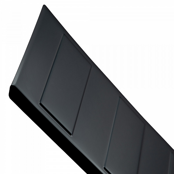 Stainless Steel Rear Bumper Protector Compatible With Volkswagen T6 Multivan, Transporter, California, Caravelle 06.2015-09.2019 Long Version 133,5cm Wide Rearguard, Tailored Fit Bumper Guard,  Loading Edge Protector- Colour Black Mirror St