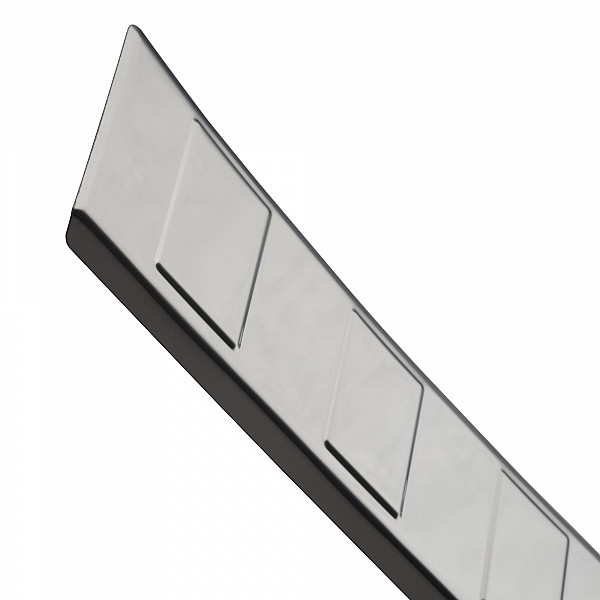 Stainless Steel Rear Bumper Protector Compatible With Mercedes Benz Citan T Class W420 10.2021-> Rearguard, Tailored Fit Bumper Guard,  Loading Edge Protector- Colour Polished Stainless Steel (Chrome)