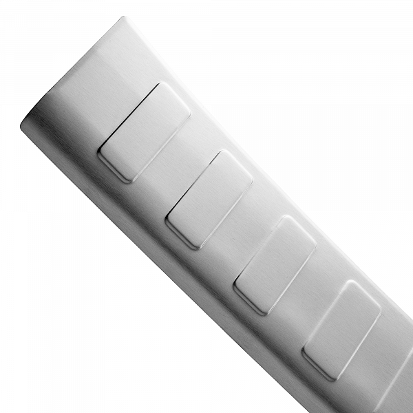 Stainless Steel Rear Bumper Protector Compatible With Mercedes Benz E Class T Modell (Estate) S213 09.2016-09.2020 Rearguard, Tailored Fit Bumper Guard,  Loading Edge Protector- Colour Brushed Stainless Steel