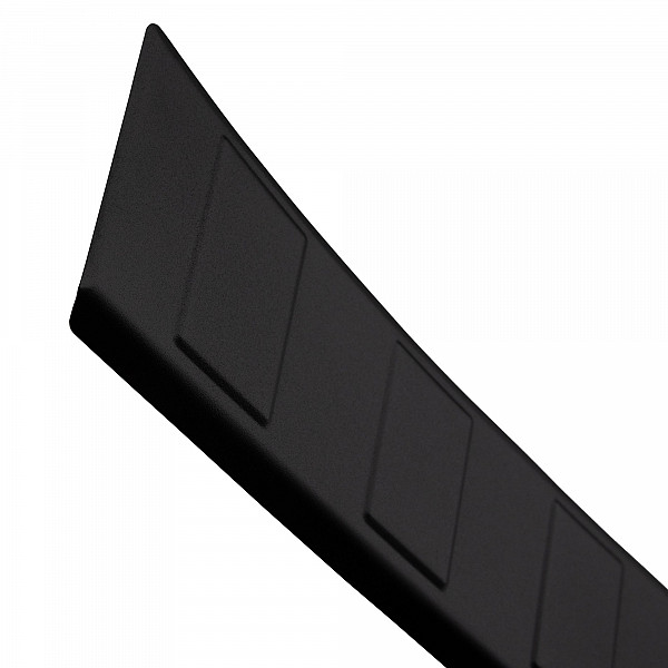 Stainless Steel Rear Bumper Protector Compatible With Mercedes Benz Citan T Class W420 10.2021-> Rearguard, Tailored Fit Bumper Guard,  Loading Edge Protector- Colour Matte Black Powdercoated Stainless Steel