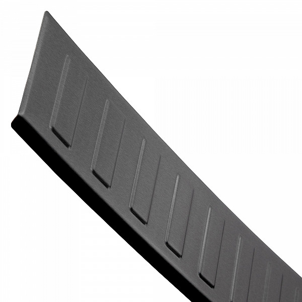 Stainless Steel Rear Bumper Protector Compatible With BMW 3 series Touring (Estate) G21 (not for M Sport) 09.2019-06.2022 (not for M Sport) Rearguard, Tailored Fit Bumper Guard,  Loading Edge Protector- Colour Dark Grey Brushed Stainless St