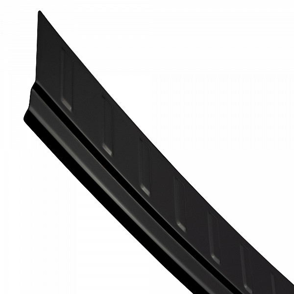 Stainless Steel Rear Bumper Protector Compatible With Porsche Macan 04.2014-03.2024 Rearguard, Tailored Fit Bumper Guard,  Loading Edge Protector- Colour Black Mirror Stainless Steel (Black Chrome)