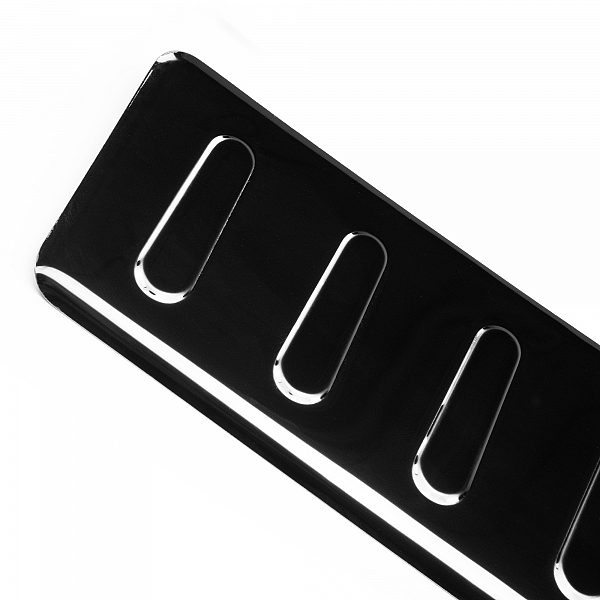 Stainless Steel Rear Bumper Protector Compatible With Volkswagen T6.1 Multivan, Transporter, California, Caravelle 09.2019-> Rearguard, Tailored Fit Bumper Guard,  Loading Edge Protector- Colour Black Mirror Stainless Steel (Black Chrome)