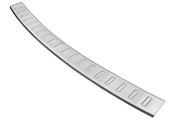 Stainless Steel Rear Bumper Protector Compatible With Seat Alhambra 10.2010-04.2020 Rearguard, Tailored Fit Bumper Guard,  Loading Edge Protector- Colour Brushed Stainless Steel