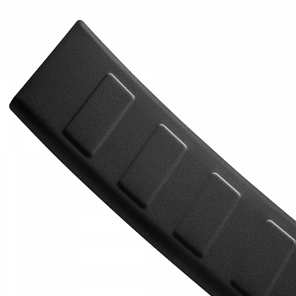 Stainless Steel Rear Bumper Protector Compatible With Volkswagen T-Roc 11.2017-> Rearguard, Tailored Fit Bumper Guard,  Loading Edge Protector- Colour Matte Black Powdercoated Stainless Steel
