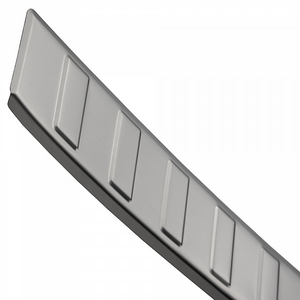 Stainless Steel Rear Bumper Protector Compatible With Renault Austral 09.2022-> Rearguard, Tailored Fit Bumper Guard,  Loading Edge Protector- Colour Brushed Stainless Steel