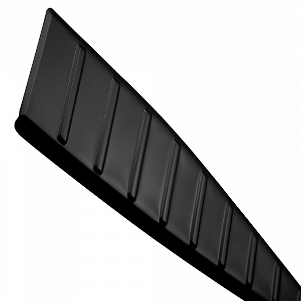 Stainless Steel Rear Bumper Protector Compatible With Toyota BZ4X 06.2022-> Rearguard, Tailored Fit Bumper Guard,  Loading Edge Protector- Colour Black Mirror Stainless Steel (Black Chrome)