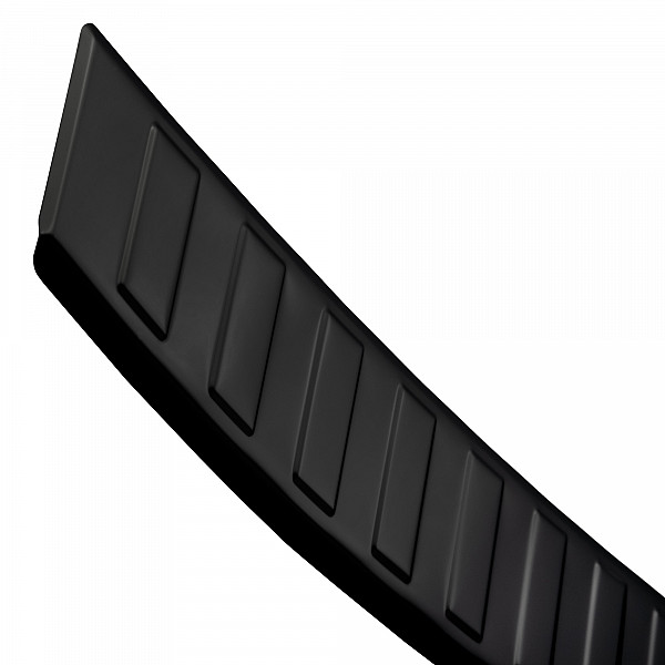 Stainless Steel Rear Bumper Protector Compatible With BMW X5 G05 with M Sport 11.2018-> (only for M Sport) Rearguard, Tailored Fit Bumper Guard,  Loading Edge Protector- Colour Black Mirror Stainless Steel (Black Chrome)