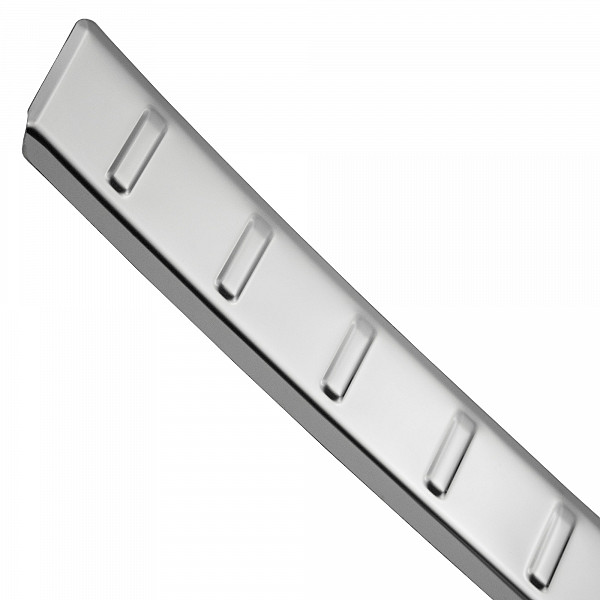 Stainless Steel Rear Bumper Protector Compatible With Suzuki S-Cross 01.2022-> Rearguard, Tailored Fit Bumper Guard,  Loading Edge Protector- Colour Polished Stainless Steel (Chrome)