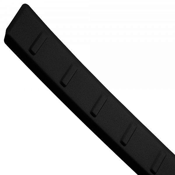 Stainless Steel Rear Bumper Protector Compatible With Suzuki S-Cross 01.2022-> Rearguard, Tailored Fit Bumper Guard,  Loading Edge Protector- Colour Matte Black Powdercoated Stainless Steel