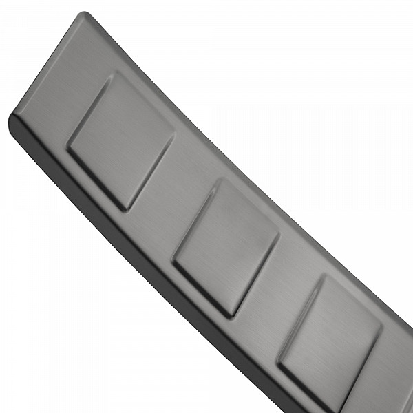 Stainless Steel Rear Bumper Protector Compatible With Peugeot 308 SW Estate 06.2022-> Rearguard, Tailored Fit Bumper Guard,  Loading Edge Protector- Colour Brushed Stainless Steel