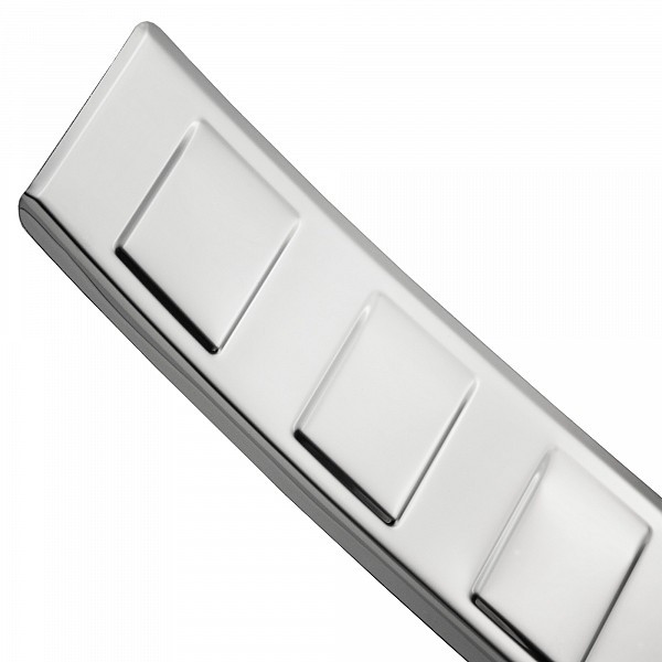 Stainless Steel Rear Bumper Protector Compatible With Peugeot 308 SW Estate 06.2022-> Rearguard, Tailored Fit Bumper Guard,  Loading Edge Protector- Colour Polished Stainless Steel (Chrome)