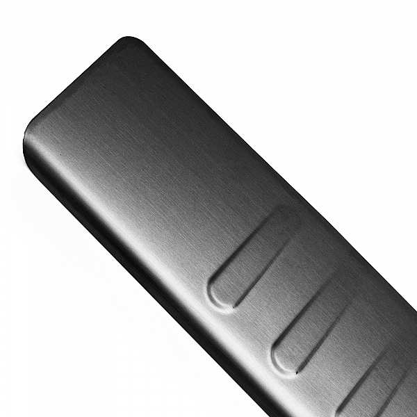 Stainless Steel Rear Bumper Protector Compatible With Mercedes Benz Vito & Viano W639 & V639 06.2003-04.2014 Rearguard, Tailored Fit Bumper Guard,  Loading Edge Protector- Colour Dark Grey Brushed Stainless Steel