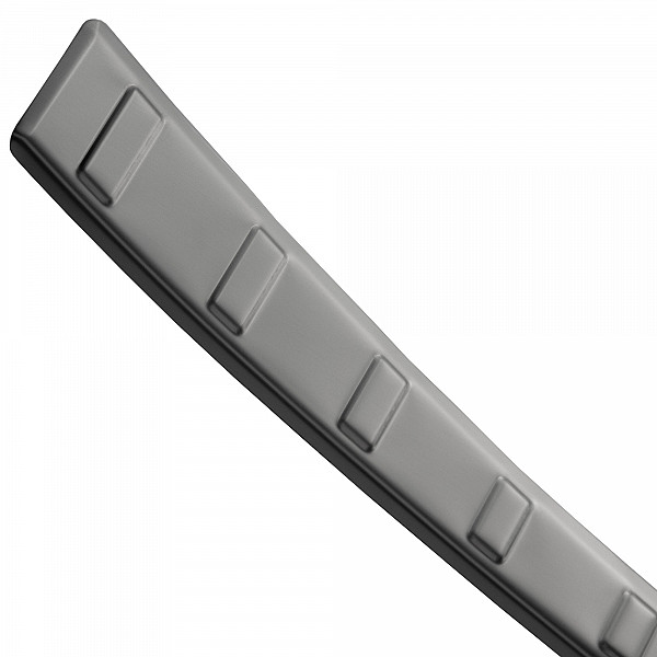 Stainless Steel Rear Bumper Protector Compatible With Nissan Qashqai III 07.2021-> Rearguard, Tailored Fit Bumper Guard,  Loading Edge Protector- Colour Brushed Stainless Steel