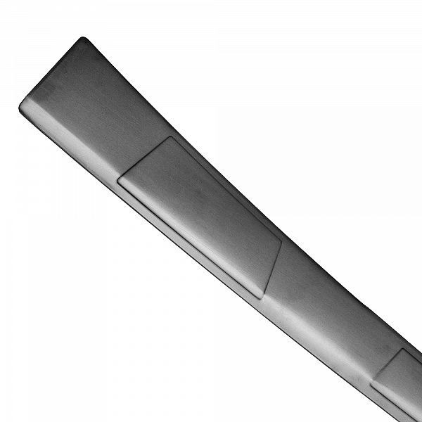 Stainless Steel Rear Bumper Protector Compatible With Mitsubishi ASX 10.2017-08.2019 Rearguard, Tailored Fit Bumper Guard,  Loading Edge Protector- Colour Dark Grey Brushed Stainless Steel