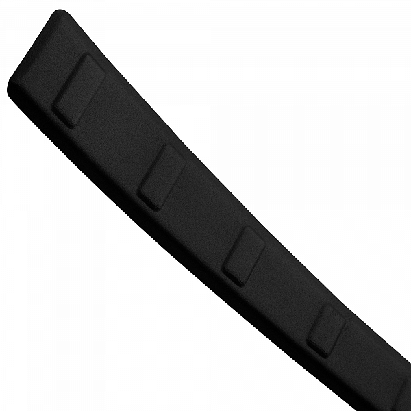 Stainless Steel Rear Bumper Protector Compatible With Nissan Qashqai III 07.2021-> Rearguard, Tailored Fit Bumper Guard,  Loading Edge Protector- Colour Matte Black Powdercoated Stainless Steel