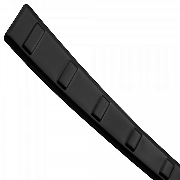Stainless Steel Rear Bumper Protector Compatible With Nissan Qashqai III 07.2021-> Rearguard, Tailored Fit Bumper Guard,  Loading Edge Protector- Colour Black Mirror Stainless Steel (Black Chrome)