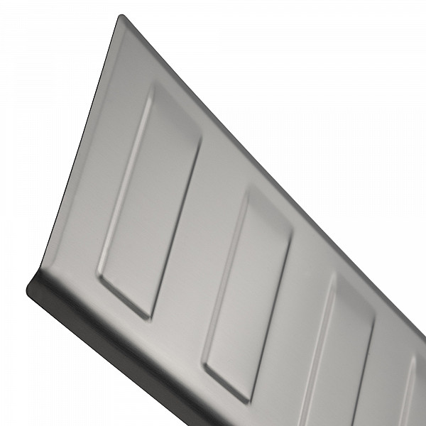 Stainless Steel Rear Bumper Protector Compatible With Toyota Proace City Verso 04.2020-> Rearguard, Tailored Fit Bumper Guard,  Loading Edge Protector- Colour Brushed Stainless Steel