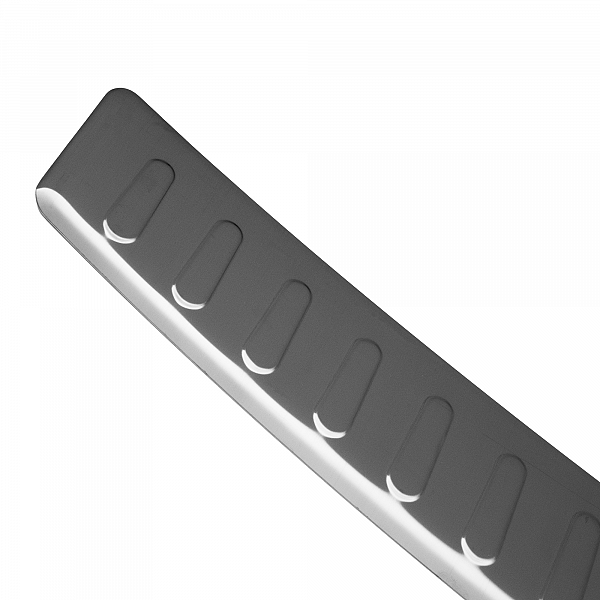 Stainless Steel Rear Bumper Protector Compatible With BMW X5 F15 11.2013-07.2018 Rearguard, Tailored Fit Bumper Guard,  Loading Edge Protector- Colour Dark Grey Brushed Stainless Steel