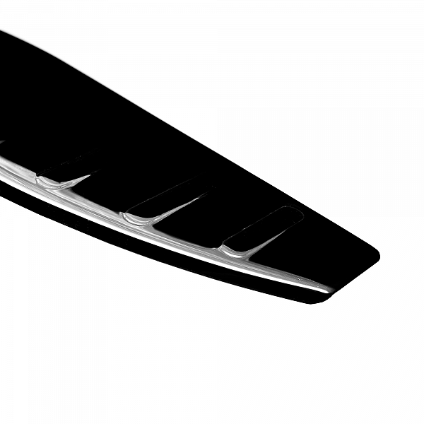 Stainless Steel Rear Bumper Protector Compatible With Ford S-Max 05.2006-08.2015 Rearguard, Tailored Fit Bumper Guard,  Loading Edge Protector- Colour Black Mirror Stainless Steel (Black Chrome)