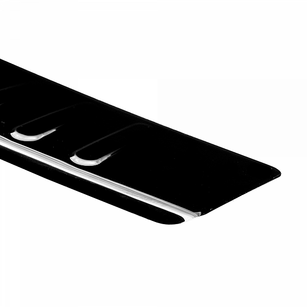 Stainless Steel Rear Bumper Protector Compatible With MINI Cooper, Cooper S, JCW, 3 doors & Coupe R56 & R58 11.2006-05.2015 Rearguard, Tailored Fit Bumper Guard,  Loading Edge Protector- Colour Black Mirror Stainless Steel (Black Chrome)