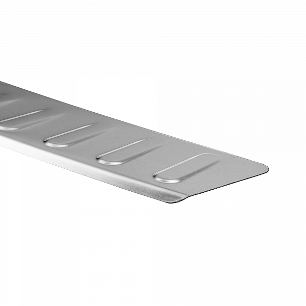 Stainless Steel Rear Bumper Protector Compatible With Ford Kuga 2 03.2013-01.2017 Rearguard, Tailored Fit Bumper Guard,  Loading Edge Protector- Colour Brushed Stainless Steel