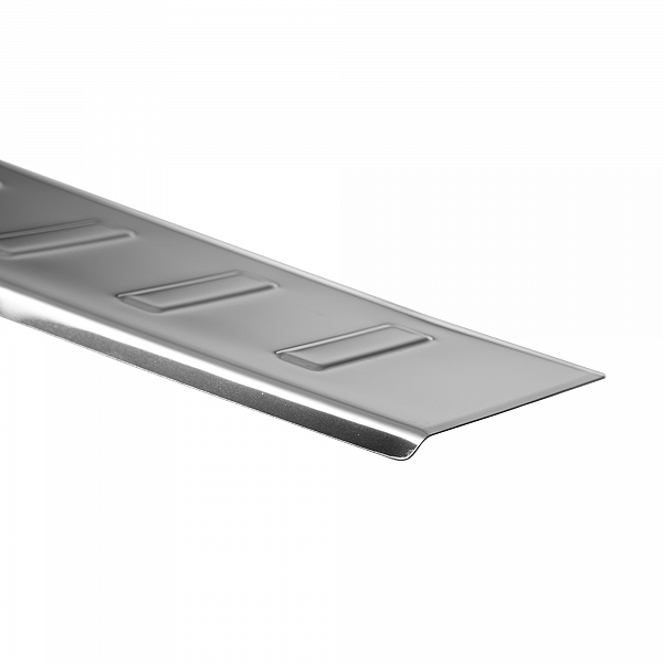 Stainless Steel Rear Bumper Protector Compatible With Seat Alhambra 10.2010-04.2020 Rearguard, Tailored Fit Bumper Guard,  Loading Edge Protector- Colour Polished Stainless Steel (Chrome)
