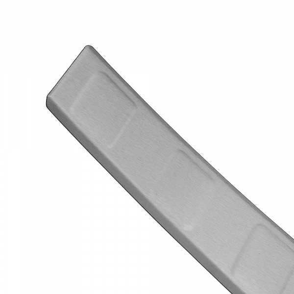 Stainless Steel Rear Bumper Protector Compatible With Hyundai Tucson IV 12.2020-> Rearguard, Tailored Fit Bumper Guard,  Loading Edge Protector- Colour Brushed Stainless Steel