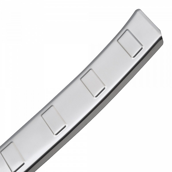Stainless Steel Rear Bumper Protector Compatible With Cupra Born 11.2021-> Rearguard, Tailored Fit Bumper Guard,  Loading Edge Protector- Colour Polished Stainless Steel (Chrome)
