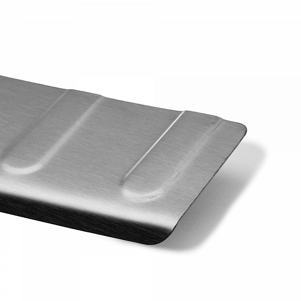 Stainless Steel Rear Bumper Protector Compatible With MINI One, Cooper, Cooper S, D, SD Hatchback 3/5 doors F55/F56 03.2014-02.2021 Rearguard, Tailored Fit Bumper Guard,  Loading Edge Protector- Colour Brushed Stainless Steel