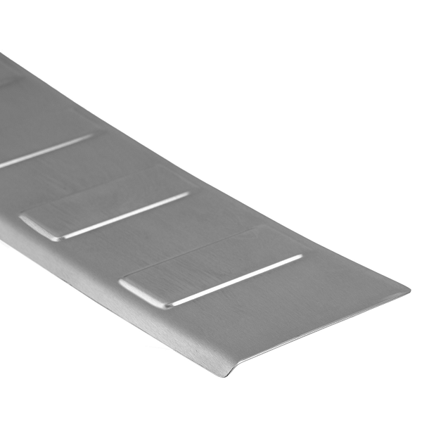 Stainless Steel Rear Bumper Protector Compatible With Mercedes Benz GLC (also for AMG) 09.2015-04.2019 Rearguard, Tailored Fit Bumper Guard,  Loading Edge Protector- Colour Brushed Stainless Steel