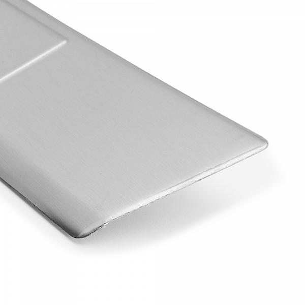 Stainless Steel Rear Bumper Protector Compatible With Mitsubishi ASX 10.2017-08.2019 Rearguard, Tailored Fit Bumper Guard,  Loading Edge Protector- Colour Brushed Stainless Steel